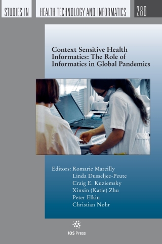 Cover image: Context Sensitive Health Informatics: The Role of Informatics in Global Pandemics 1st edition 9781643682303