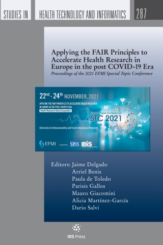 Cover image: Applying the FAIR Principles to Accelerate Health Research in Europe in the post COVID-19 Era 1st edition 9781643682365