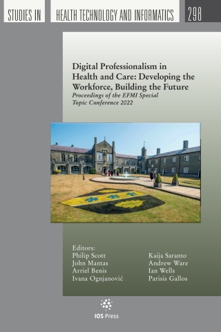 Cover image: Digital Professionalism in Health and Care: Developing the Workforce, Building the Future 1st edition 9781643683102