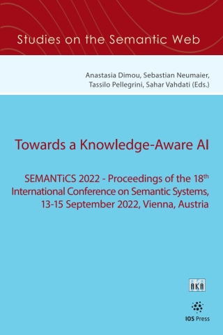 Cover image: Towards a Knowledge-Aware AI 1st edition 9781643683201