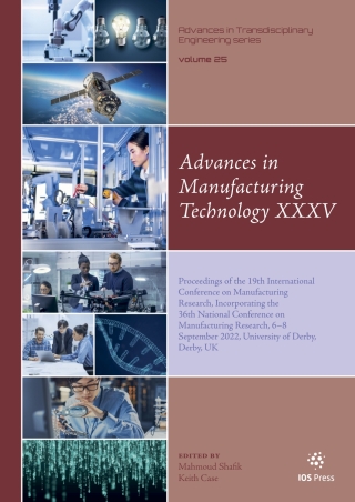 Cover image: Advances in Manufacturing Technology XXXV 1st edition 9781643683300