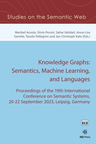 Cover image: Knowledge Graphs: Semantics, Machine Learning, and Languages 1st edition 9781643684246