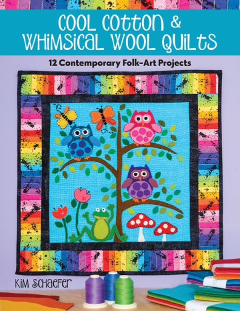 Cool Cotton & Whimsical Wool Quilts: 12 Contemporary Folk-Art Projects - FULL INSTANT DOWNLOAD | PDF DOCX EPUB