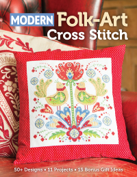表紙画像: Modern Folk-Art Cross Stitch 9781644031513