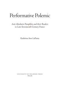 Cover image: Performative Polemic 9781644532096