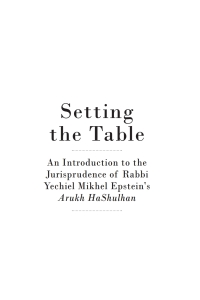 Imagen de portada: Setting the Table 9781644690703