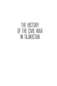 Imagen de portada: The History of the Civil War in Tajikistan 9781644692875
