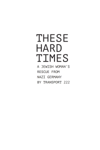 Cover image: These Hard Times 9781644699072