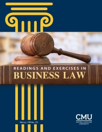 Cover image: Readings and Exercises in Business Law 1st edition 9781644850169