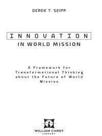 Cover image: Innovation in World Mission 1st edition 9780878083978