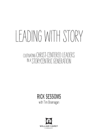 Cover image: Leading with Story 1st edition 9780878085309