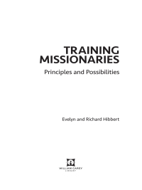 Cover image: Training Missionaries 1st edition 9780878085477