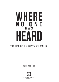 Cover image: Where No One Has Heard 1st edition 9780878086313