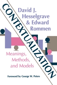 Omslagafbeelding: Contextualization 1st edition 9780878087754