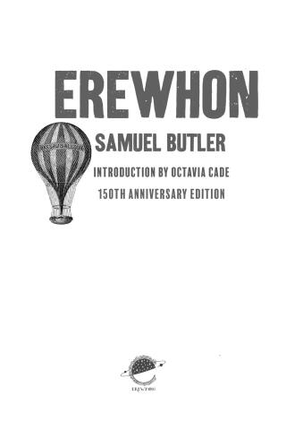 Imagen de portada: Erewhon 9781645660477