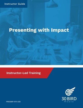 Cover image: Presenting with Impact: Instructor Guide 1st edition 9781646850204