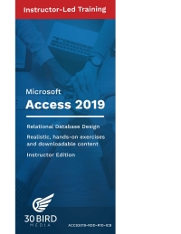 表紙画像: Access 2019 Relational Database Design (Instructor Edition) 1st edition 9781646850402