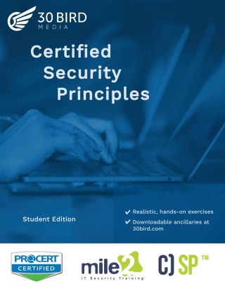 Cover image: Certified Security Principles (CSP - Student Edition) 1st edition 9781646850617