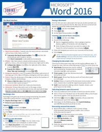Cover image: Microsoft Word 2016 Quick Reference Card 1st edition 9781943248513