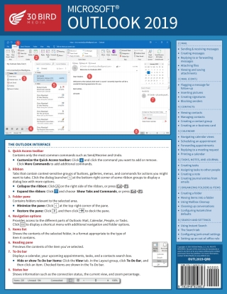 Cover image: Microsoft Outlook 2019 ShortTrack Training 1st edition 9781949919813