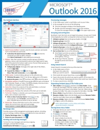 Imagen de portada: Microsoft Outlook 2016 Quick Reference Card 1st edition 9781943248520