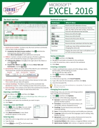 Cover image: Microsoft Excel 2016 Quick Reference Card 1st edition 9781943248506