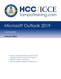صورة الغلاف: HCC - Outlook 2019 Level 1 (Instructor Edition) 1st edition 9781950889129