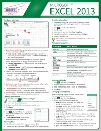 Cover image: Microsoft Excel 2013 Quick Reference Card 1st edition 9781943248469