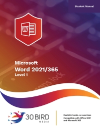 Cover image: Microsoft Word 2021/365 Level 1 (Student) 1st edition 9781646854158