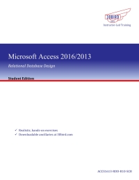 صورة الغلاف: Access 2016 Relational Database Design (Student Edition) 1st edition 9781646850419