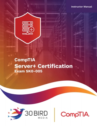 Cover image: CompTIA Server+ Certification Exam SK0-005 (Instructor) 1st edition 9781646854929