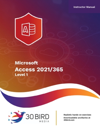 Cover image: Access 2021/365 Level 1 (Instructor) 1st edition 9781646855803