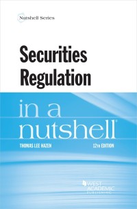 Cover image: Hazen's Securities Regulation in a Nutshell 12th edition 9781642423983