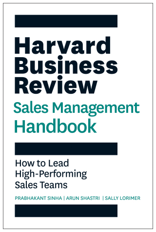 Cover image: The Harvard Business Review Sales Management Handbook 9781647826802