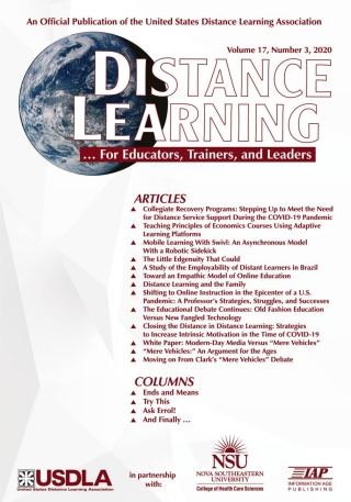 Imagen de portada: Distance Learning: Volume 17 #3 9781648024016