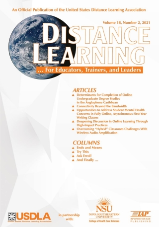 Cover image: Distance Learning: Volume 18 #2 9781648026508