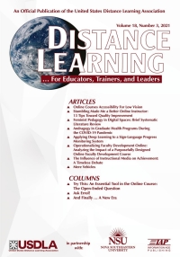 Imagen de portada: Distance Learning: Volume 18 #3 9781648027420