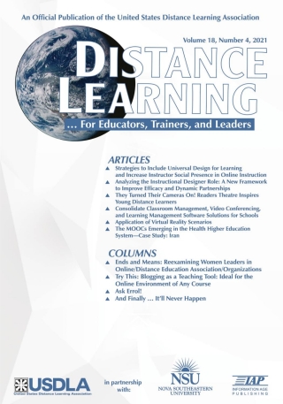 Omslagafbeelding: Distance Learning: Volume 18 #4 9781648028861