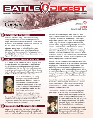 Immagine di copertina: Battle Digest: Cowpens 9781648265594
