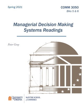 Cover image: Managerial Decision Making 1st edition 9781649504272