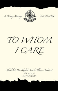 Cover image: To Whom I Care 9781664183254