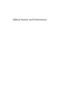 Cover image: Biblical Humor and Performance 9781666711295