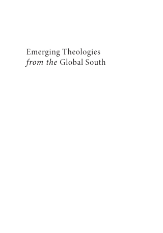 Imagen de portada: Emerging Theologies from the Global South 9781666711837