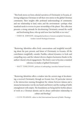 Cover image: Restoring Identities 9781666729764