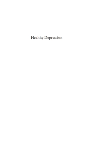 Imagen de portada: Healthy Depression 9781666730494