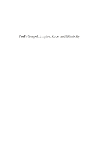 Titelbild: Paul’s Gospel, Empire, Race, and Ethnicity 9781666731873