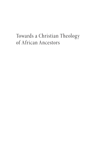 Omslagafbeelding: Towards a Christian Theology of African Ancestors 9781666733068