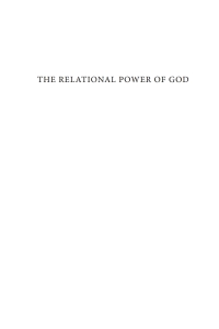 Cover image: The Relational Power of God 9781666733686