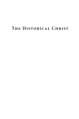 Cover image: The Historical Christ 9781666737844