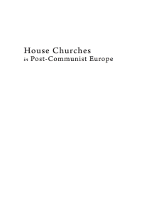 Cover image: House Churches in Post-Communist Europe 9781666740035